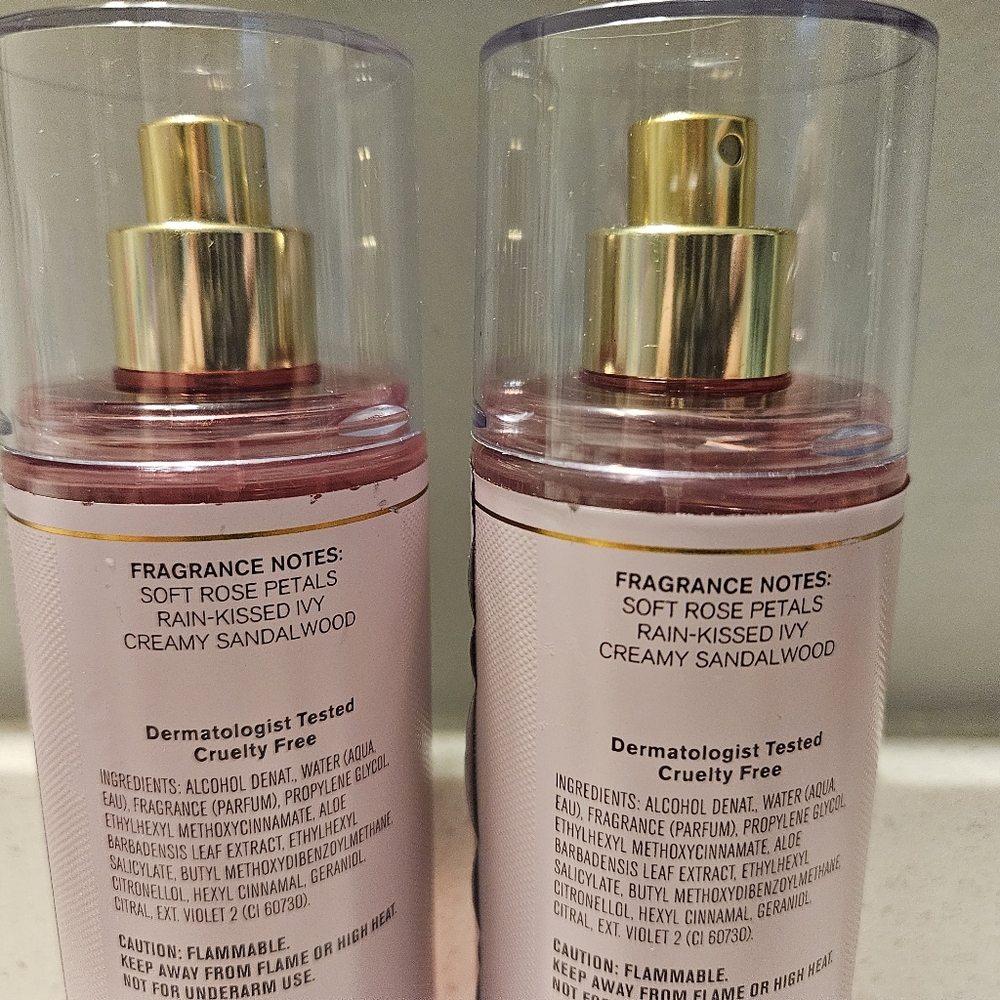 2 Rosewater & Ivy Fragrance Mists